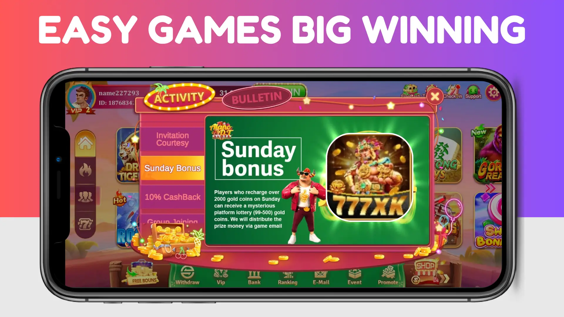 777 xk Game Bonus